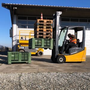 Formazione addetti alla conduzione di carrelli elevatori semoventi con conducente a bordo