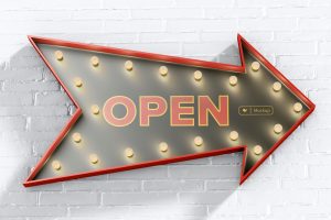 luminous-arrow-promotional-sign-mockup-front-view